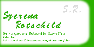 szerena rotschild business card